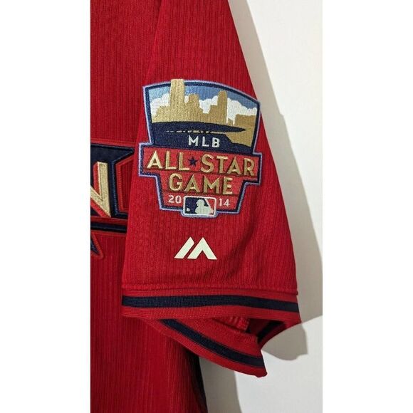 Autographed American League 2014 MLB Yoenis Cespedes All Star Majestic Jersey 46 - Picture 13 of 15